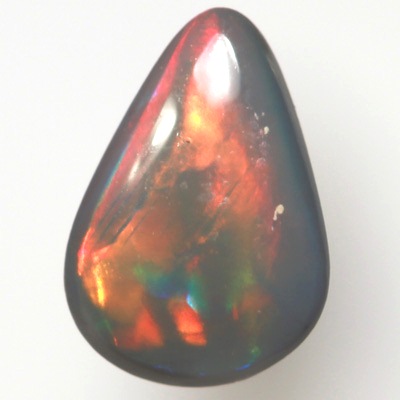SOLID BLACK OPAL Bright rainbow rolling flash